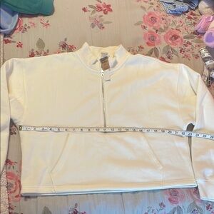 Cream Half-Zip Sweatshirt from Victoria’s Secret